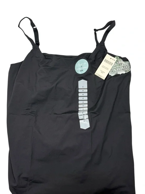 NWT Duluth Trading Co Black camisole Tank Top with built in bra Size large - Picture 3 of 9